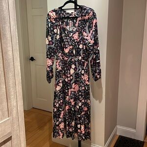Loft Blue Floral Dress